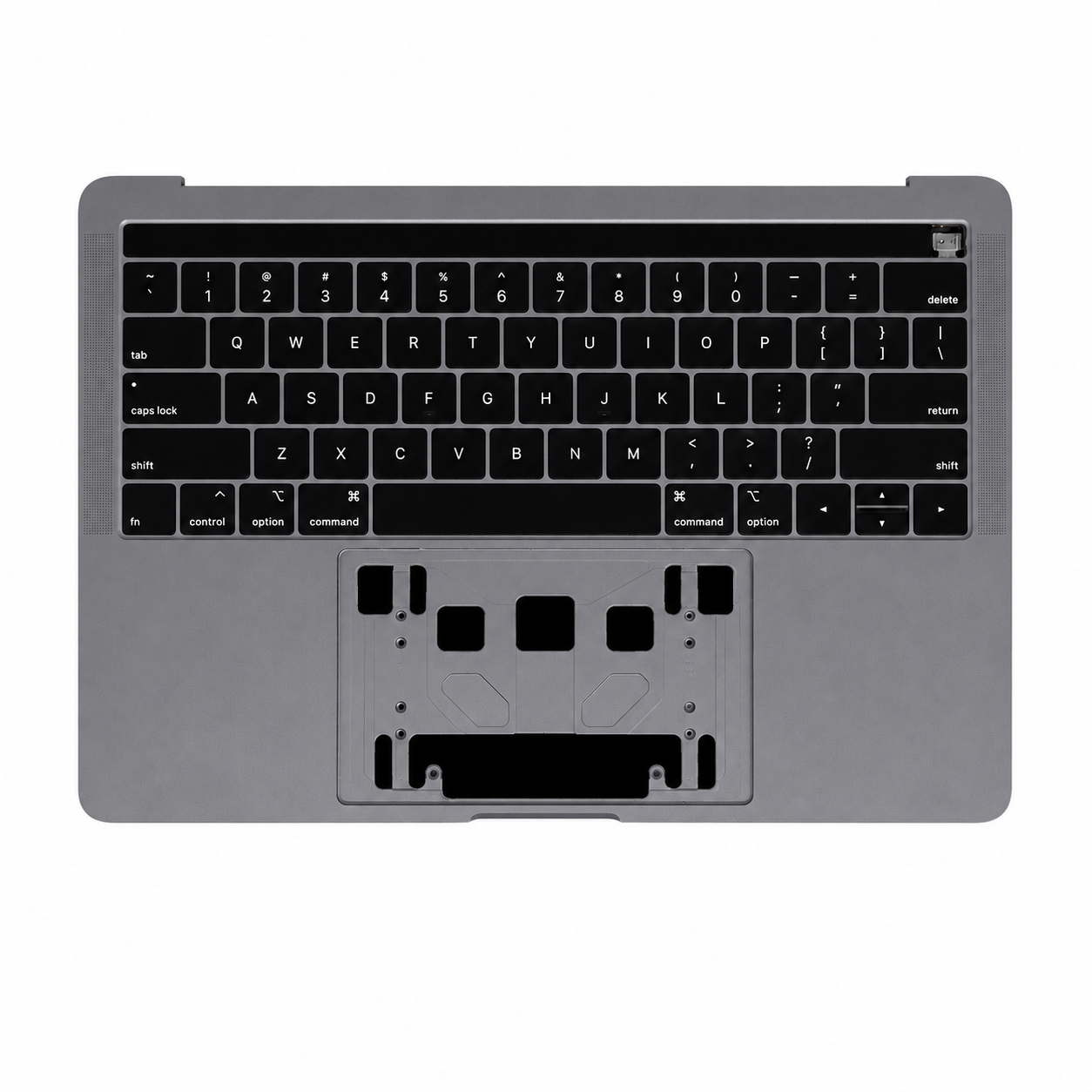 Topcase met toetsenbord en Touch Bar Space Grey MacBook Pro 13-inch A2159