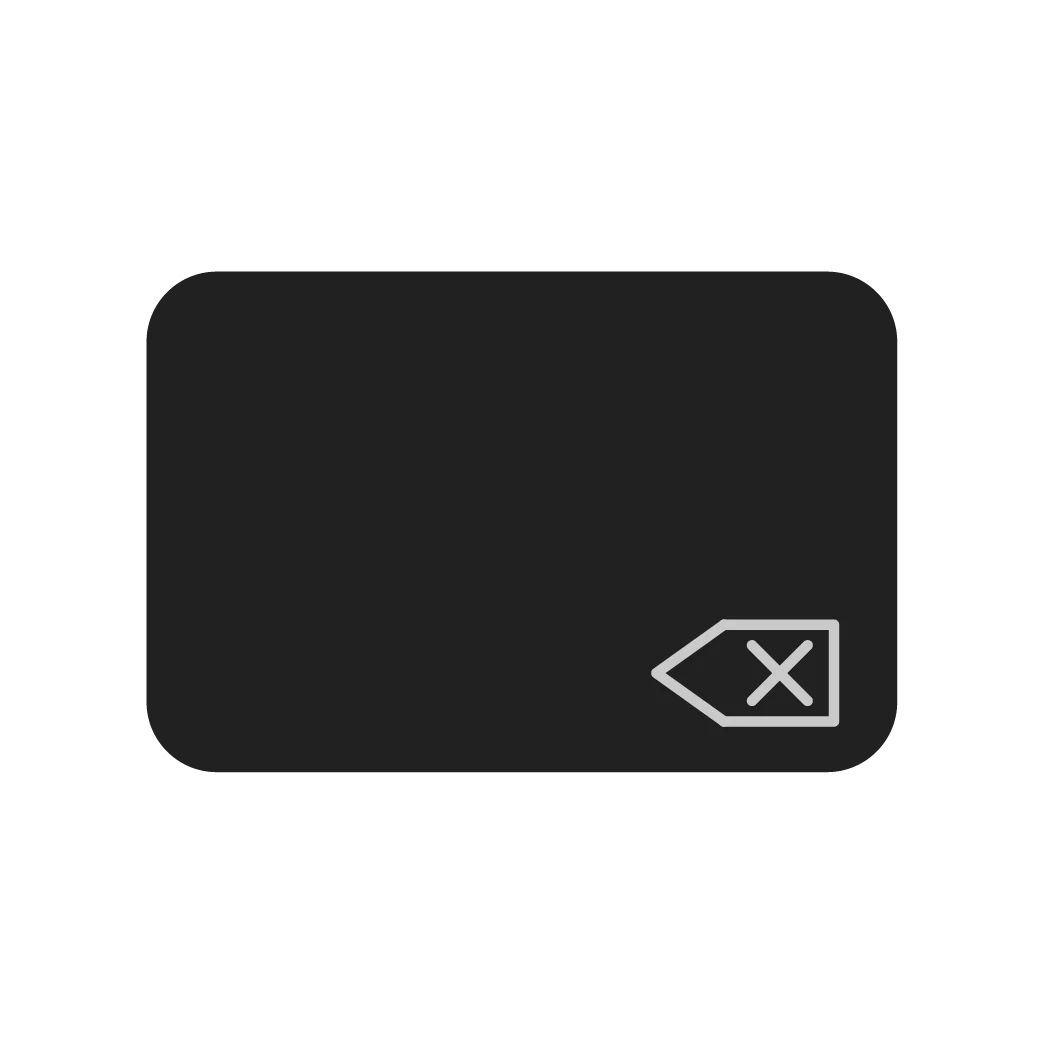 Toets Backspace / delete