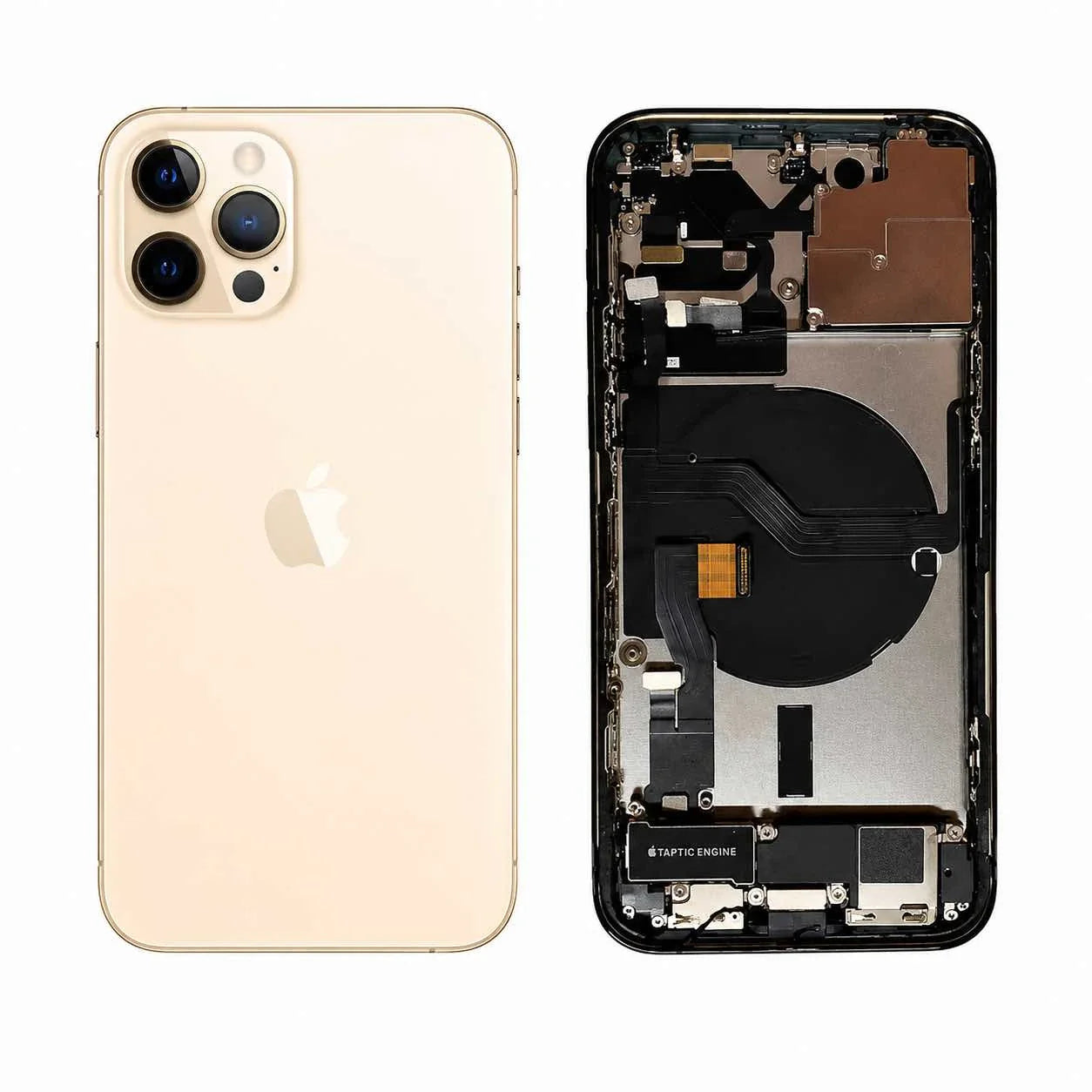 Complete achterkant behuizing met smallparts voor iPhone 12 Pro