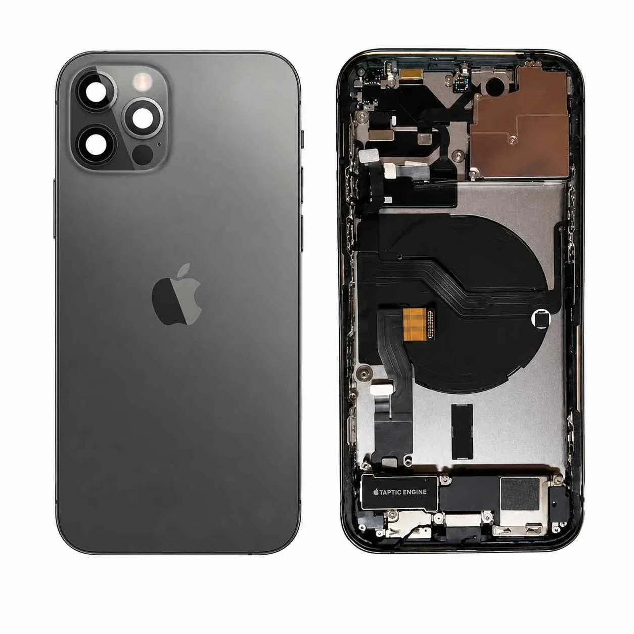 Complete achterkant iPhone 12 Pro grafiet