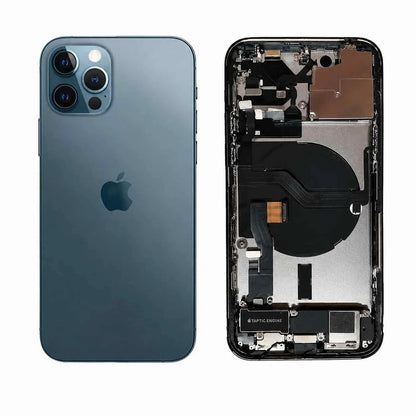 Complete achterkant iPhone 12 Pro oceaanblauw