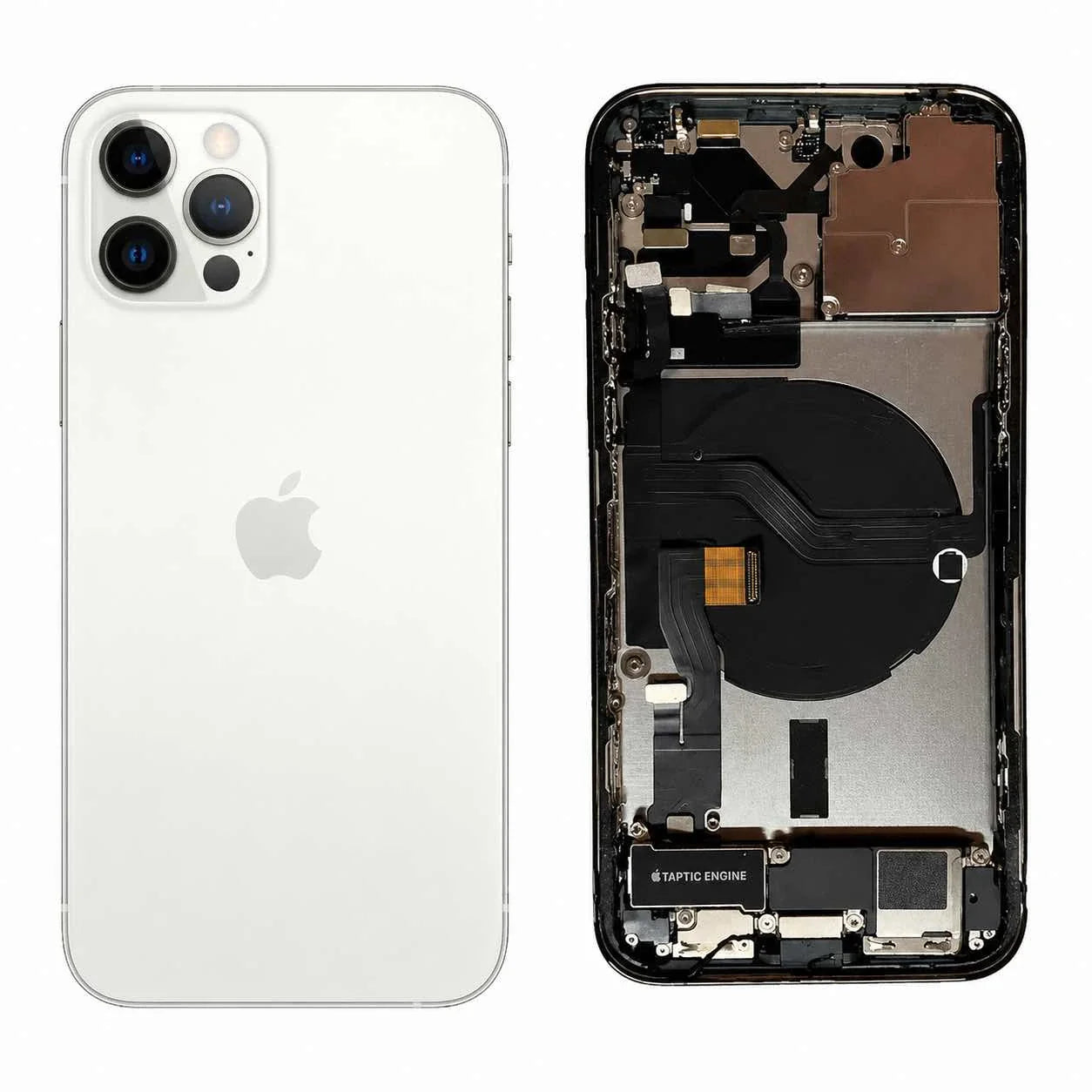 Complete achterkant behuizing met smallparts voor iPhone 12 Pro