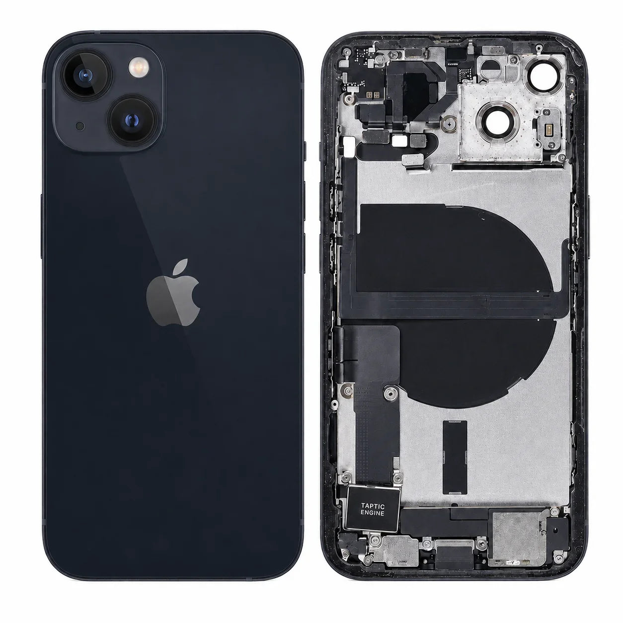 Pulled achterkant behuizing met small parts voor iPhone 13