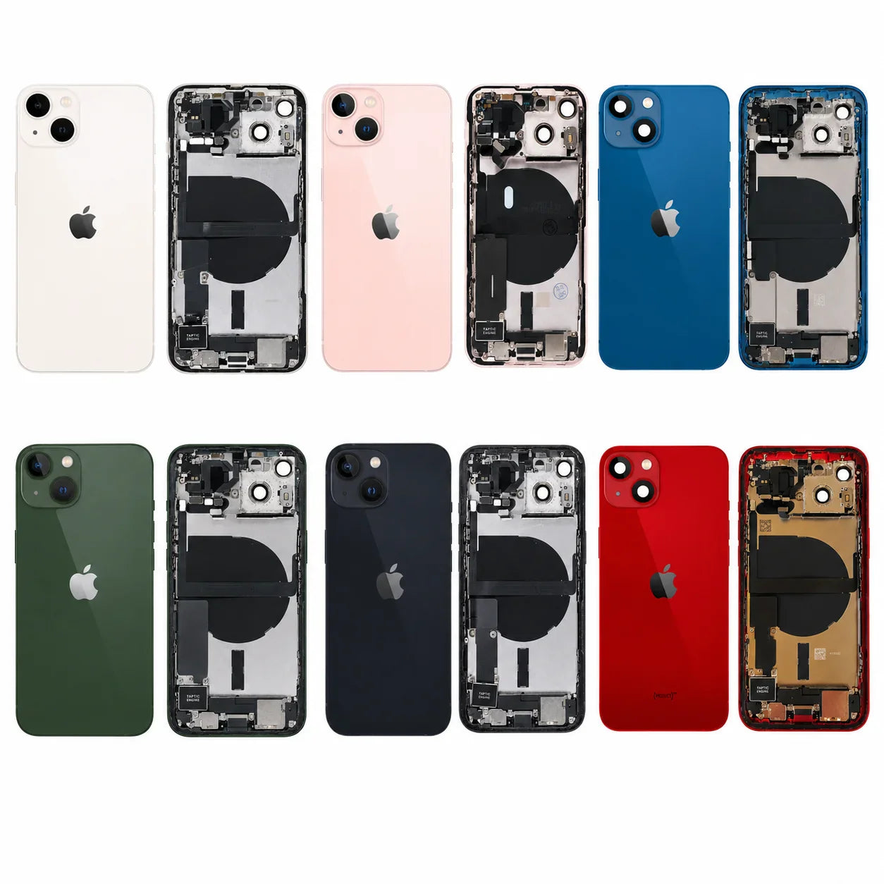 Pulled achterkant met smallparts voor iPhone 13