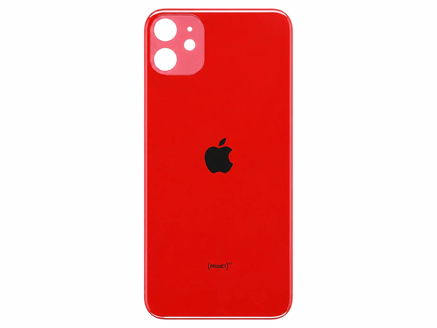 Glazen achterkant iPhone 11 rood
