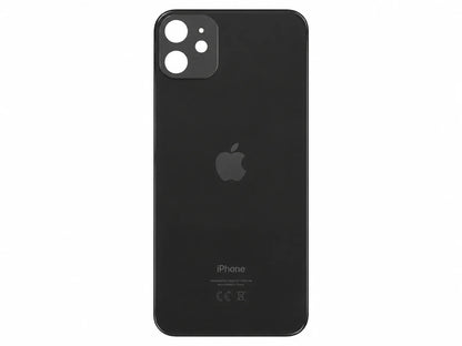 Glazen achterkant iPhone 11 zwart
