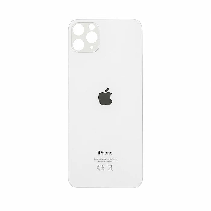 Glazen achterkant iPhone 11 Pro zilver