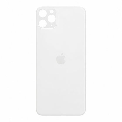 Glazen achterkant iPhone 11 Pro Max zilver