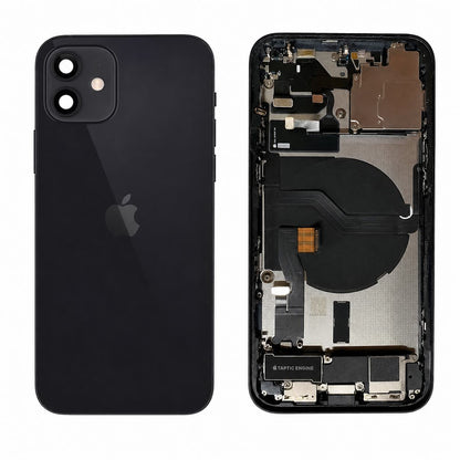 Complete achterkant iPhone 12 zwart