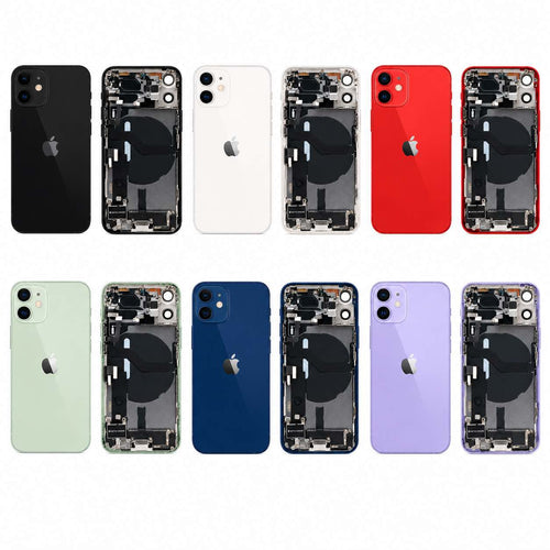 Complete achterkant met smallparts voor iPhone 12 mini
