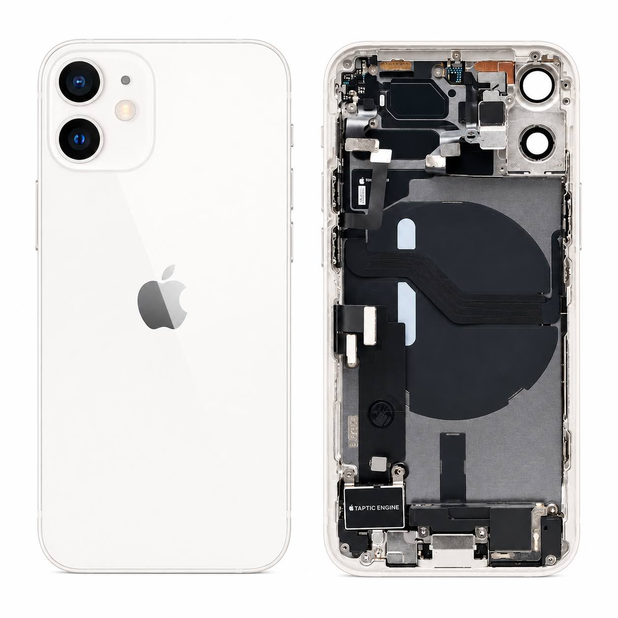Complete achterkant iPhone 12 mini wit