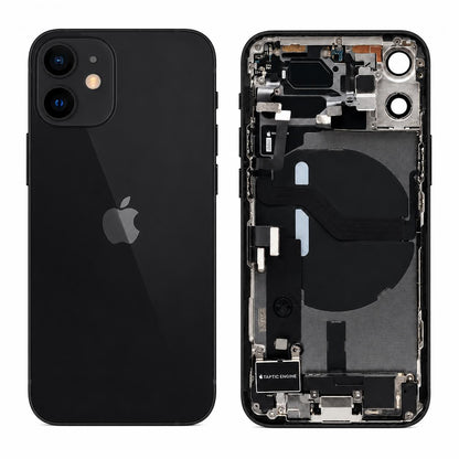 Complete achterkant iPhone 12 mini zwart