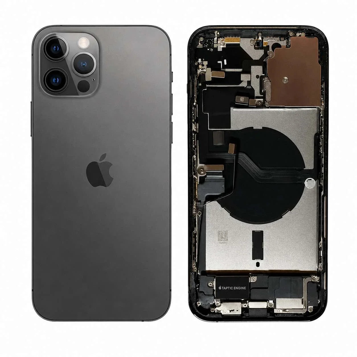 Complete achterkant iPhone 12 Pro Max oceaanblauw