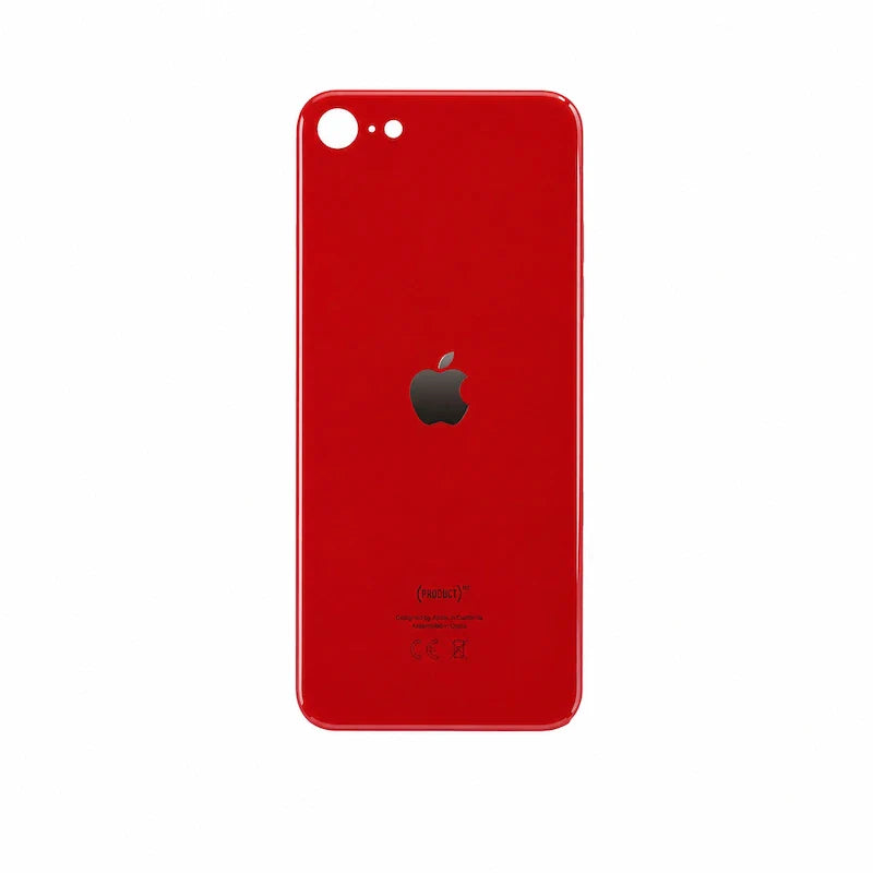 Glazen achterkant iPhone SE 2020 rood