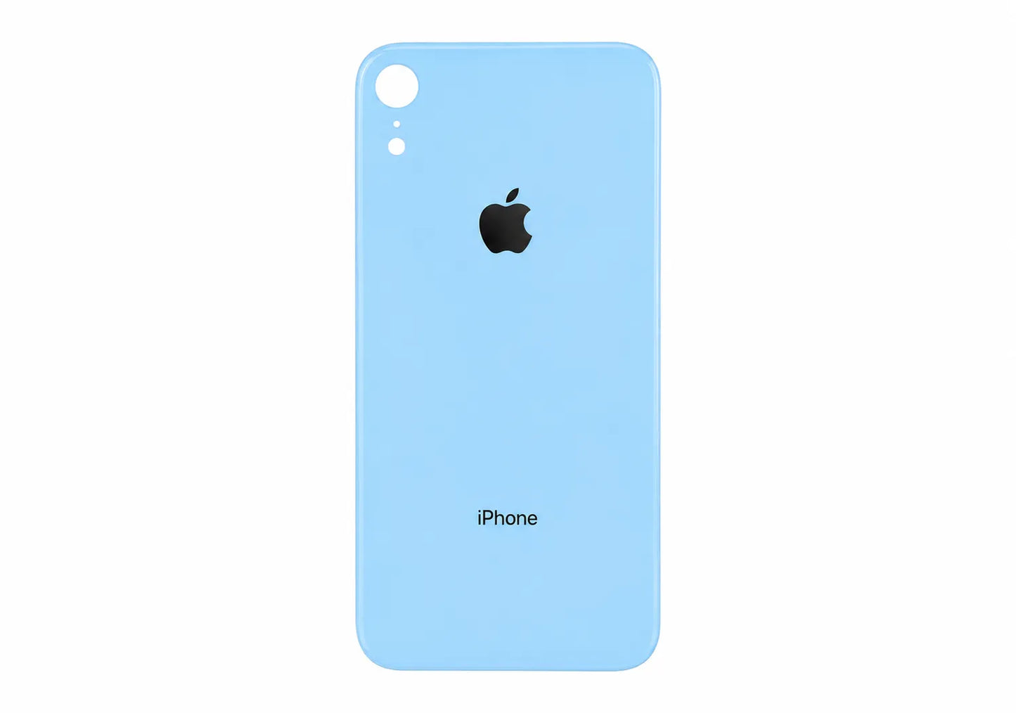 Glazen achterkant iPhone XR blauw