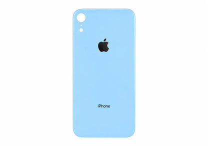 Glazen achterkant iPhone XR blauw