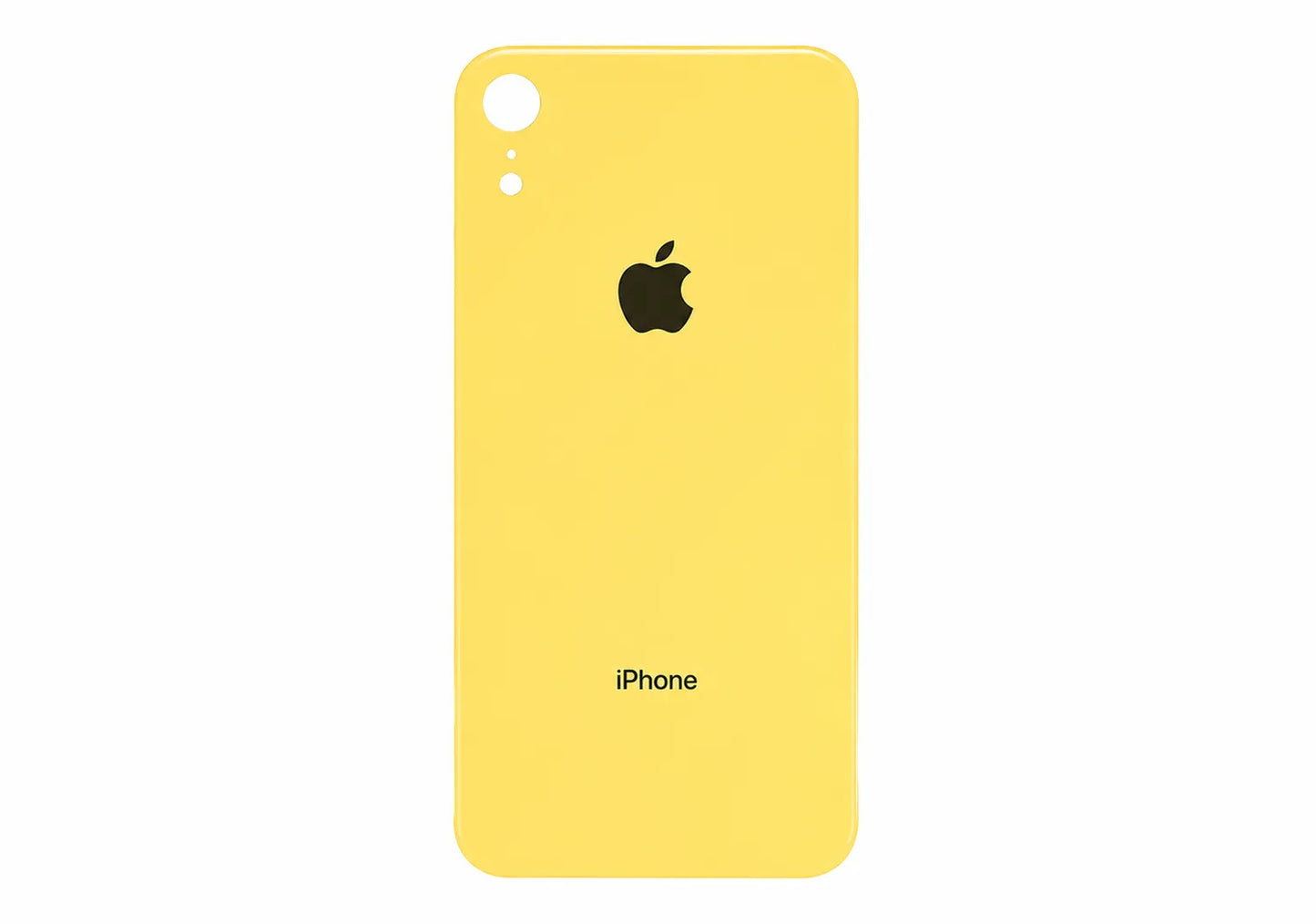 Glazen achterkant iPhone XR geel