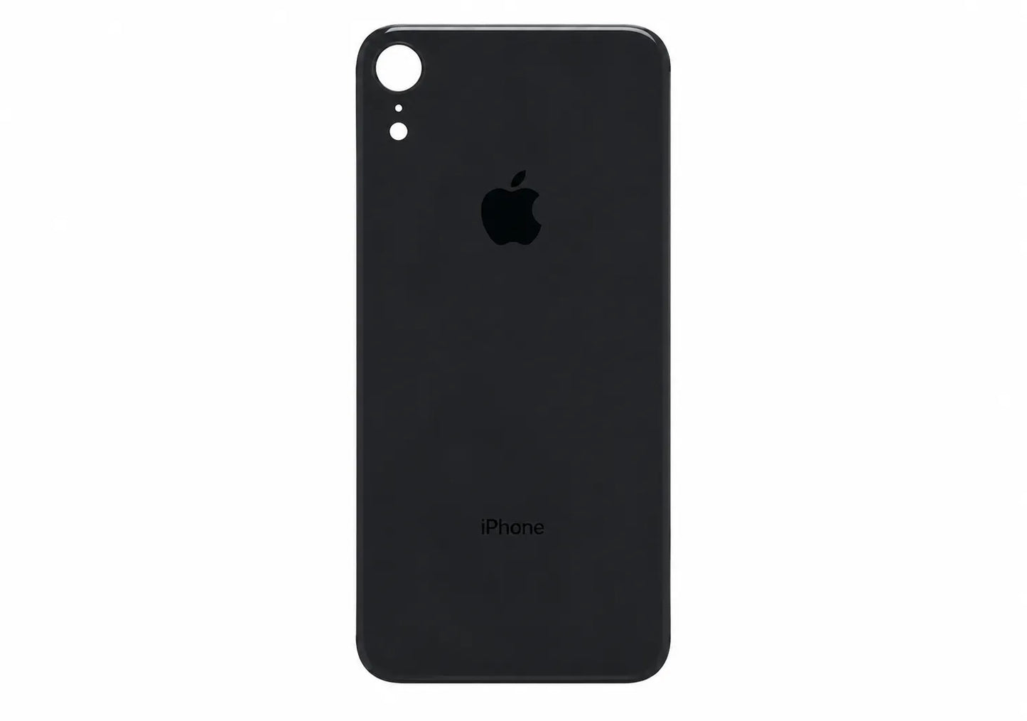 Glazen achterkant iPhone XR zwart
