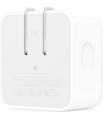 Apple 35W USB-C duo-lader US-versie, achterzijde